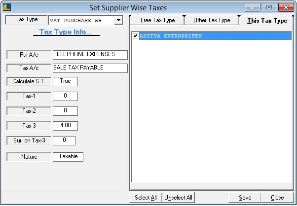 fmcg supplier wise taxes 2